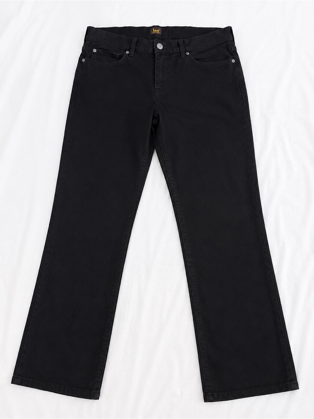 Lee Black Straight Leg Stretch Jeans Men’s 34x30